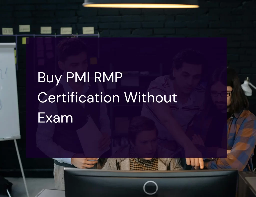 Buy PMI RMP Certification Without Exam