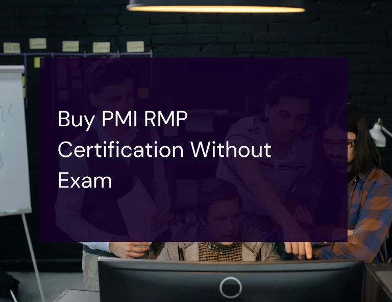 Read more about the article Buy PMI RMP Certification Without Exam